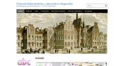 Desktop Screenshot of cfm.gynpor.cz
