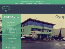 Tablet Screenshot of gynpor.sk
